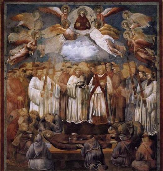GIOTTO di Bondone Death and Ascension of St Francis